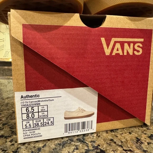 Unisex Vans Marshmallow /Gum - Picture 5 of 5